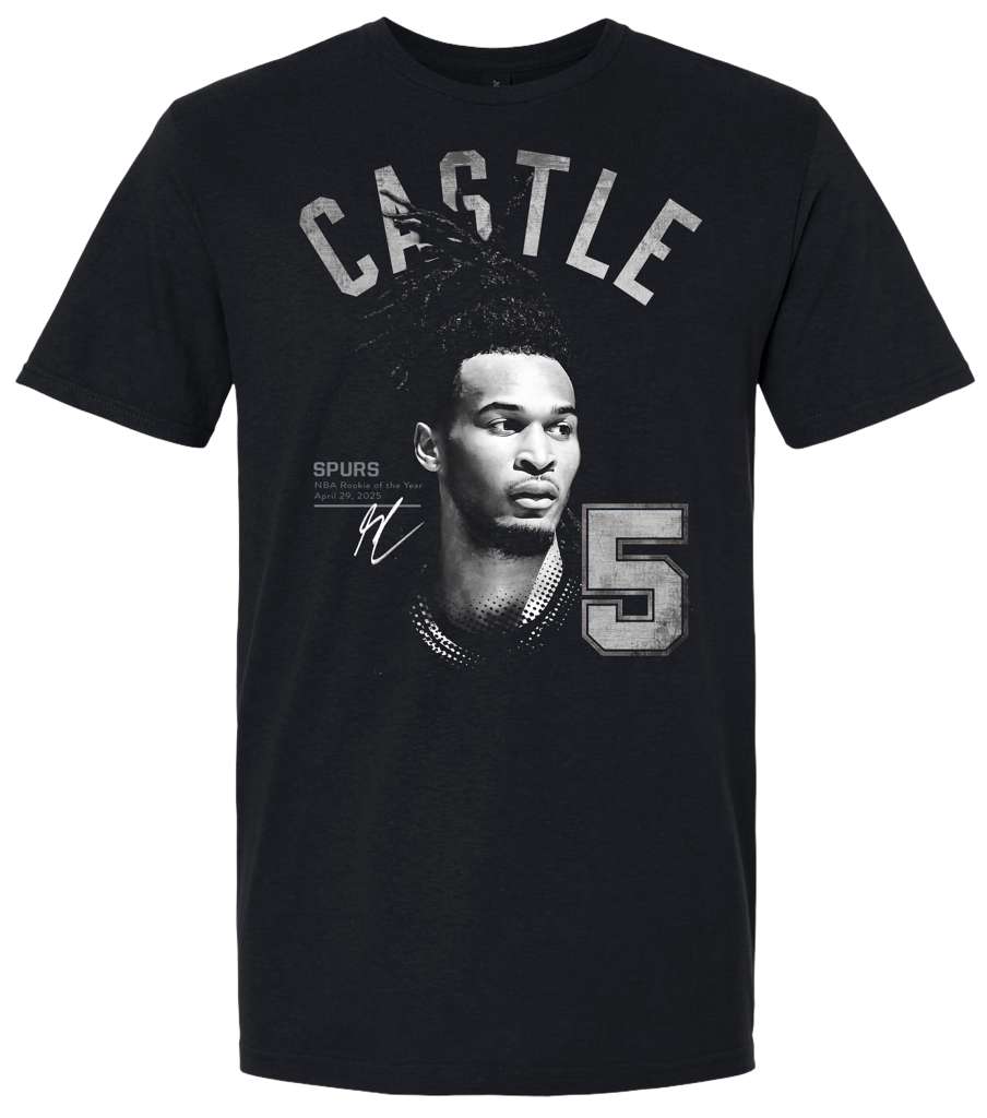 Stephon Castle Spurs Black Graphic Tee | S-5XL