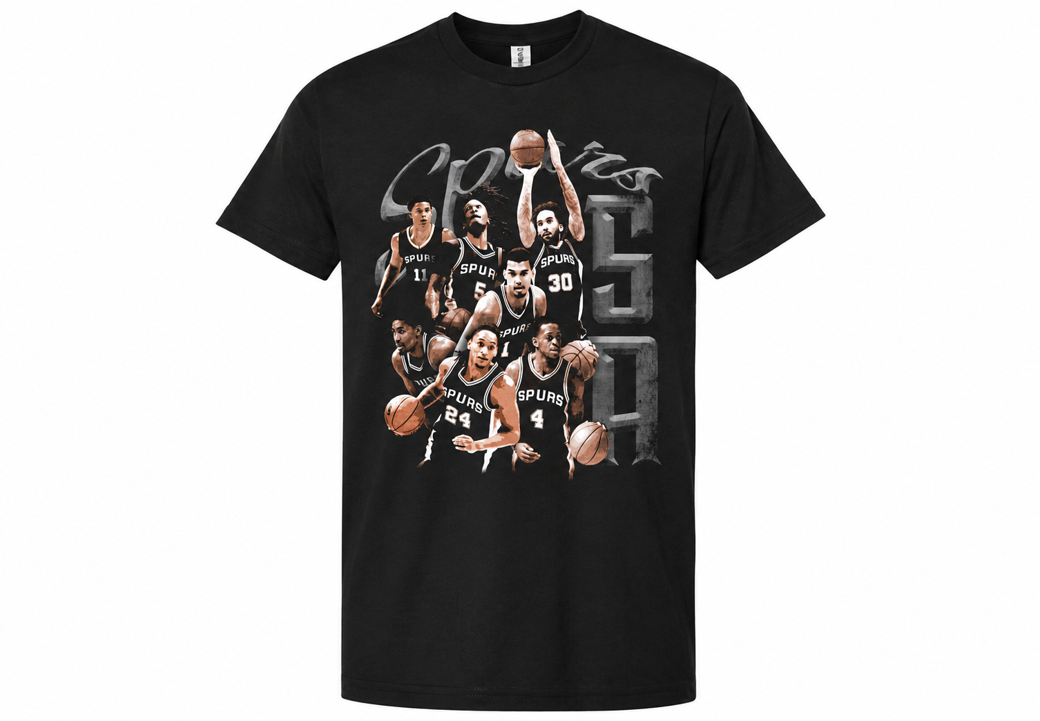 San Antonio Spurs Core Players Graphic T-Shirt | NBA Fan Tee S-5XL